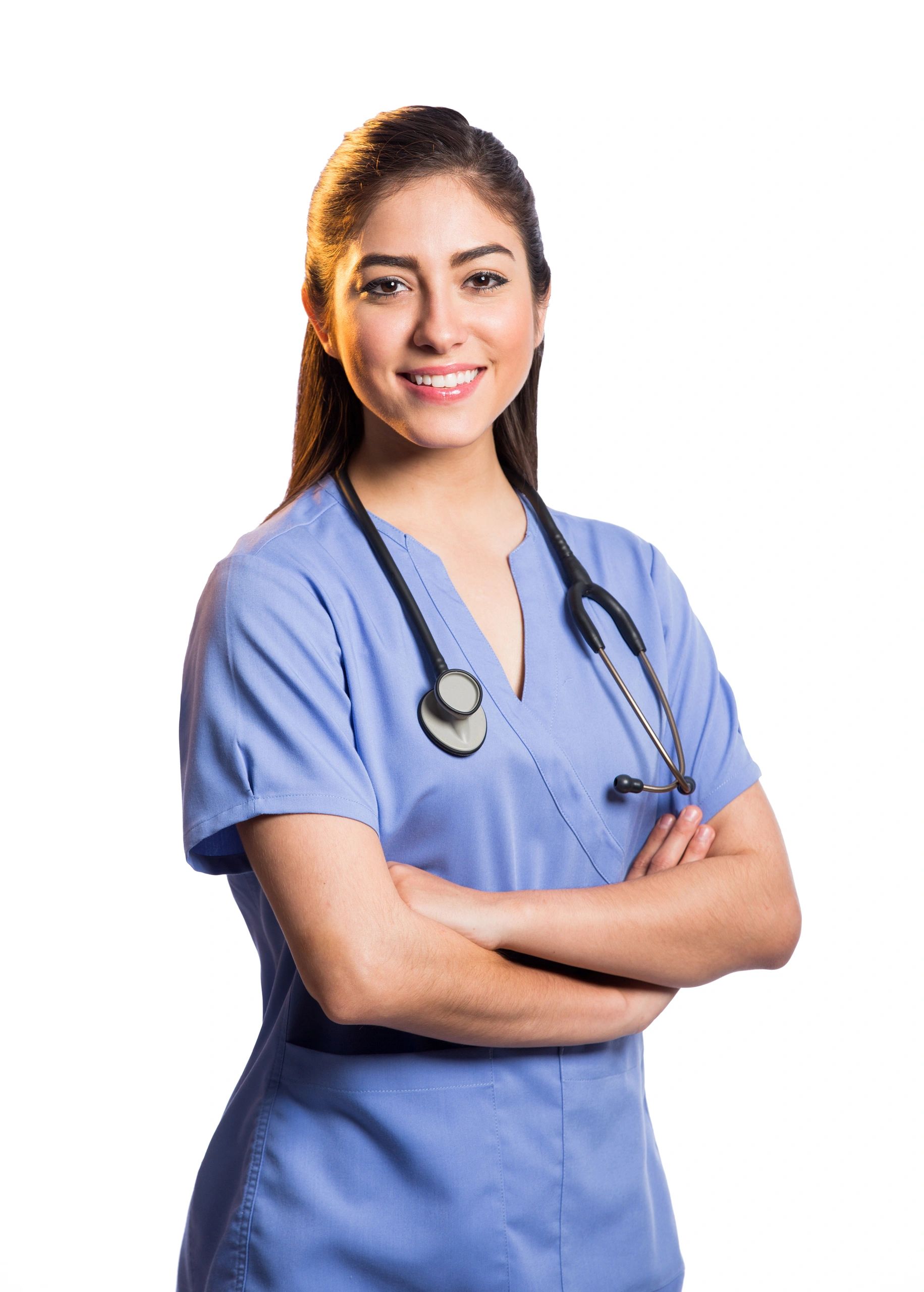 Physical therapy professional in a clinical setting